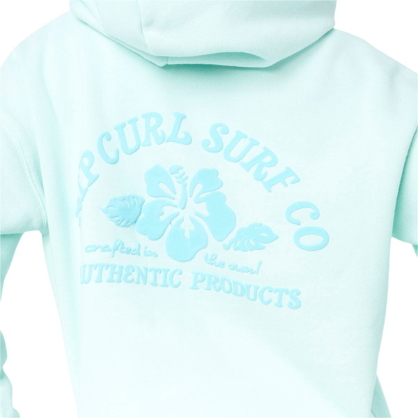 2026 Rip Curl Womens Surf Puff Heritage Hoodie 0A0WFL - Light Blue